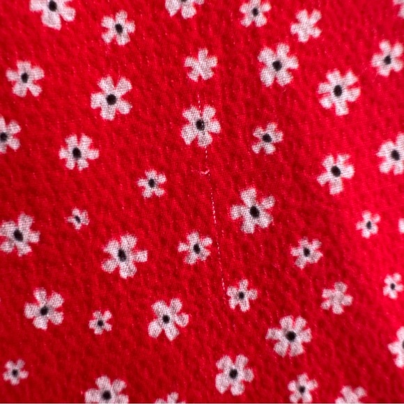 Charlie Holiday Red Floral Print Mini Dress Sundress Cottagecore Casual - Picture 5 of 16